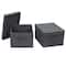 Household Essentials Fabric Storage Bin with Lid, 2ct.